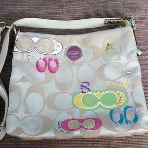 Authentic Large Coach Crossbody Bag